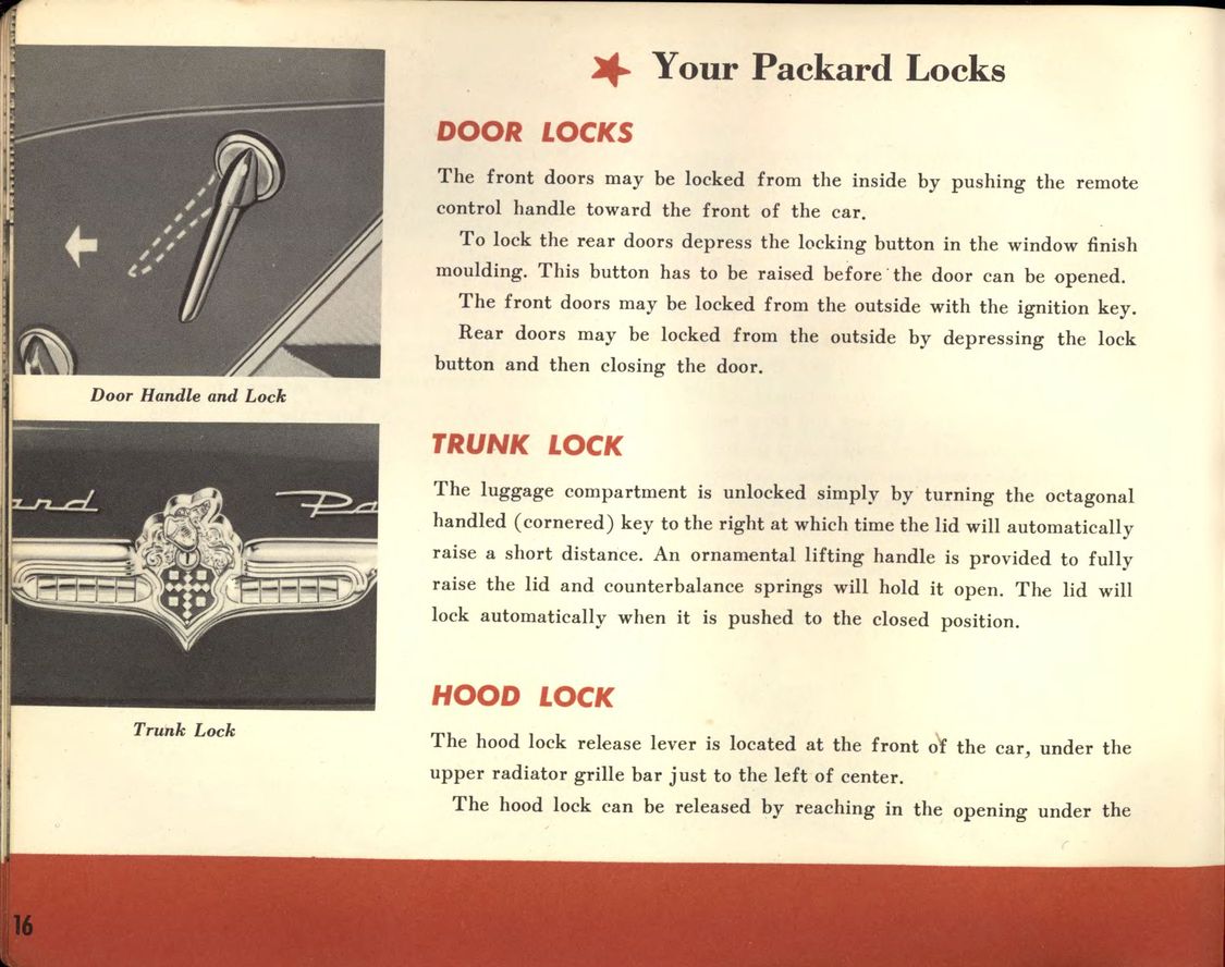 1955 Packard Owners Manual Page 7